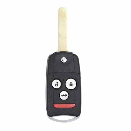 Keyless Factory KeylessFactory: Honda Acura 4 Button Flip Key Remote RK-AC-MLB-FLIP